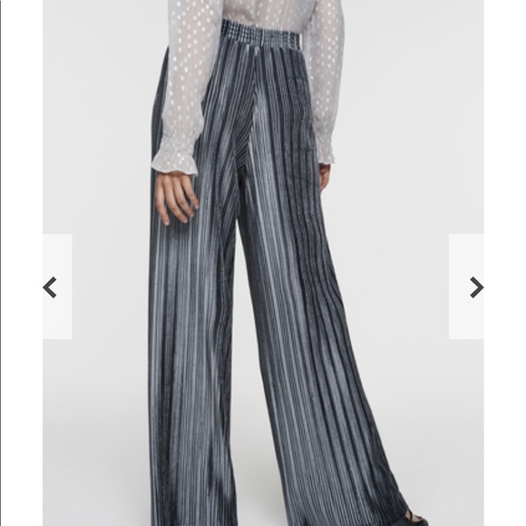 Long Tall Sally Velvet Plisse Palazzo 